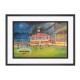 Broomfield Park Stadium Pavillion Fine Art Print - Airdrie FC